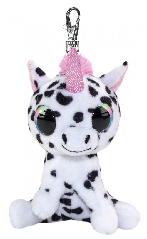 Lumo Stars peluche mini licorne mini licorne Pikku avec clip 8,5 cm blanc