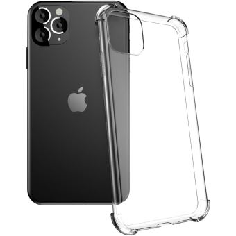 Coque IPhone 13 12 11 XR - Silicone Transparente, Avec Porte-cartes, Anti-chocs