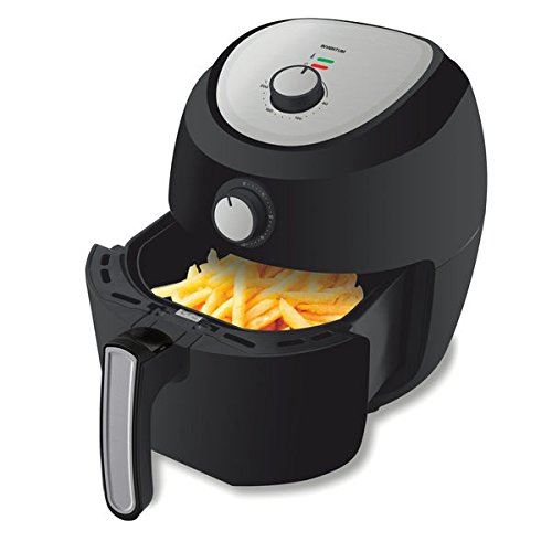 Inventum gf552hl Solo autonome Hot Air Fryer 5.5L 1700 W Noir, Argent – Friteuse (Hot Air Fryer, 5,5 l, 1,6 kg, 80 °c, 200 °C, 30 min)