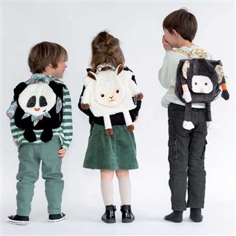 Doudou Globe Trotoys Les D glingos Sac dos K zakos le Ouistiti