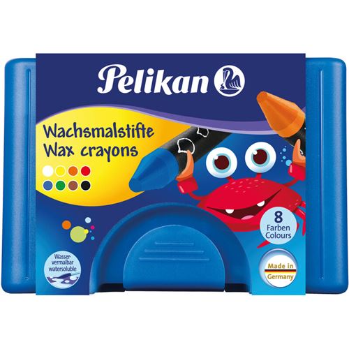 Pelikan Crayon de cire étui en plastique 8x - vue 2
