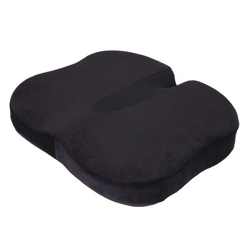 Coussin d'assise MENDLER HWC-D11 mousse memory velours noir