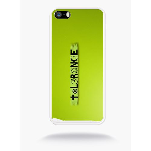 Coque Tolérance Paix Religion Compatible Apple Iphone Se Silicone Blanc Mat