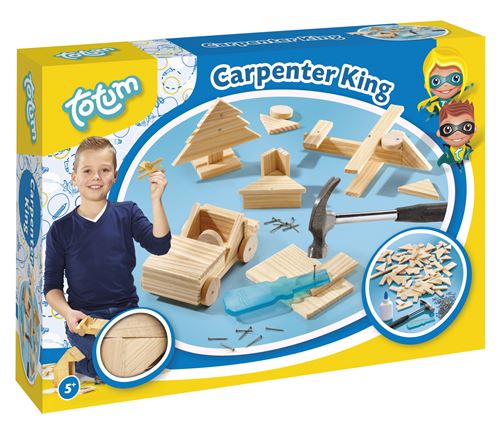 Totum Ivoire Carpenter King : Ensemble De Menuiserie En Bois