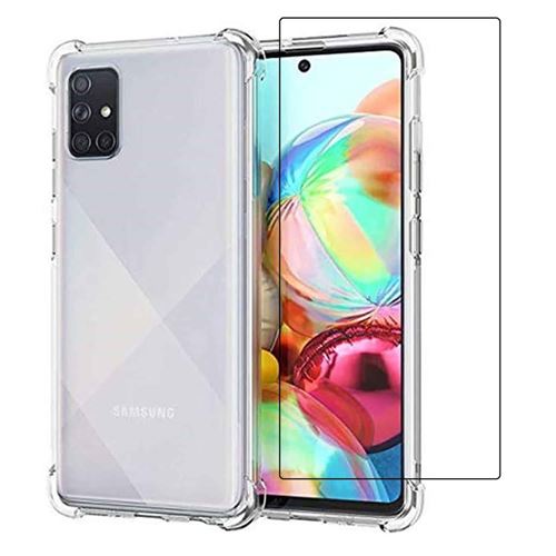 Coque Angles renforçés et Verre trempé pour Samsung Galaxy A71