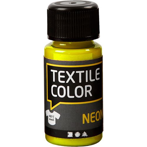 Creotime peinture textile Néon 50 ml jaune