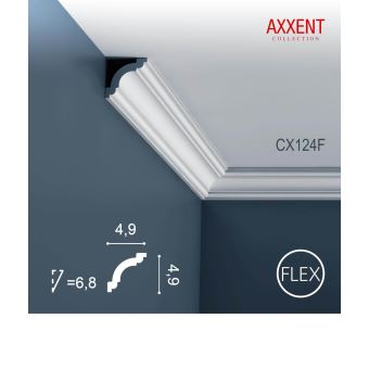 Stuck Eckleiste Orac Decor C901F LUXXUS flexible für indirekte Beleuchtung Profilleiste Gesims 2