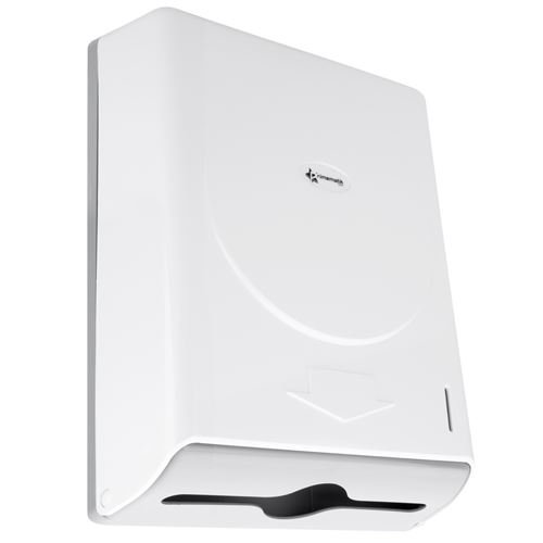 Distributeur d'essuie-mains en papier de couleur blanche 274x103x373mm