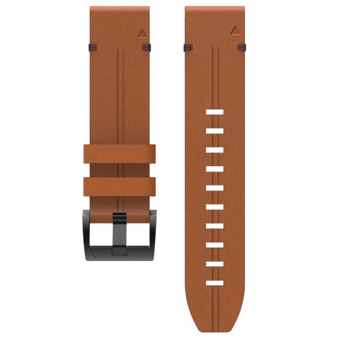 Bracelet de montre Compatible avec Garmin Fenix 6, Cuir - Marron