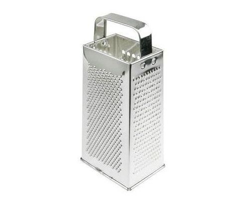 Fackelmann Inox 45410 Râpe Carrée En Fer-Blanc, Hauteur 23 Cm