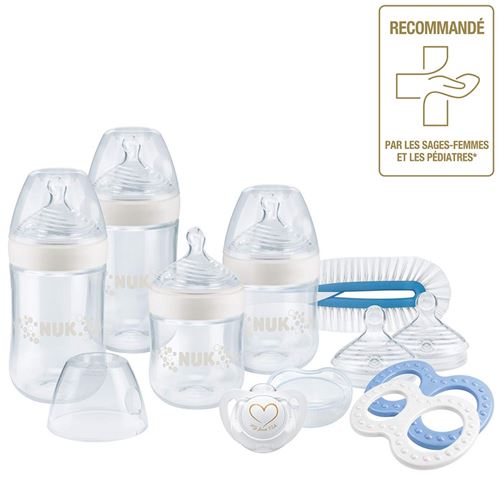 Coffret 4 biberons Starter Set Nature Sense Garçon