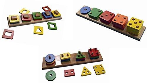 Edufun - ef00001 2 3 - lot éducatif - compte et compare ! match-up, count-up, shape-up!