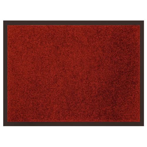 Paris Prix - Tapis D'entrée Antipoussière telio 60x80cm Rouge