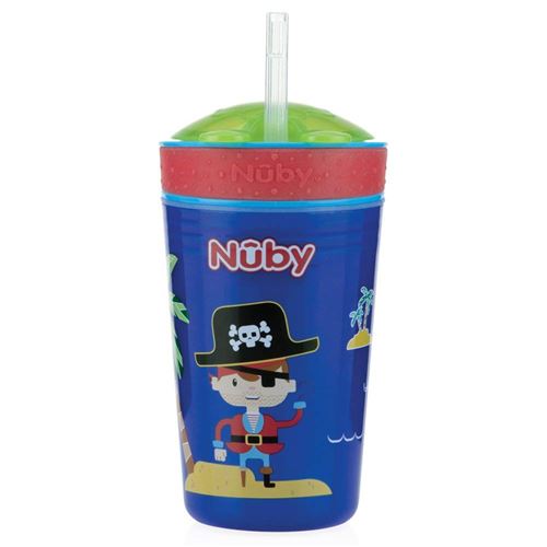 Nûby ID10373BLUE Gobelet Gourmand 270 ml 24+ Mois