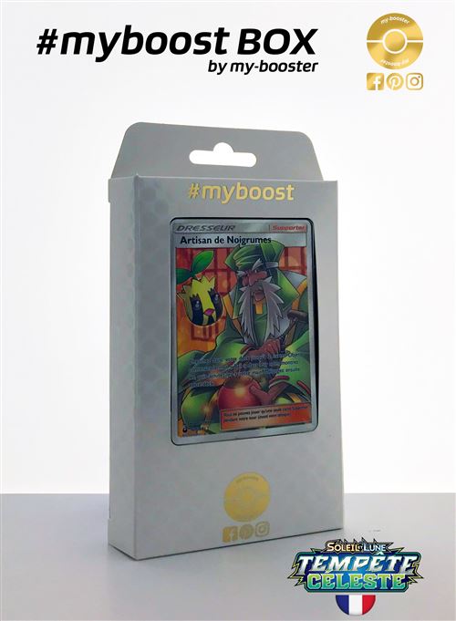 Coffret #myboost Dresseur Artisan de Noigrumes Full Art 161/168 - Soleil et Lune 7 Tempete Celeste