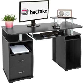 Tectake Bureau Design Informatique Pour Ordinateur 115 Cm X 55 Cm