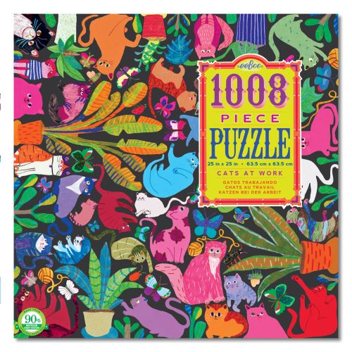 Puzzle 1008p- chats au travail