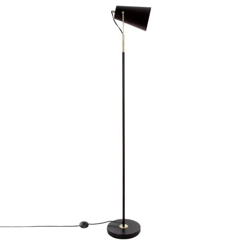 Lampadaire design métal Sofi - H. 150 cm - Noir