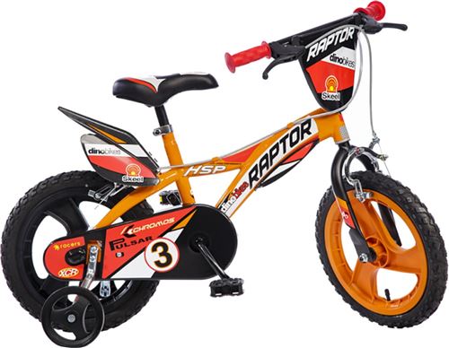 Dino Raptor 16 pouces 27 cm Garçon Frein à serrer Orange