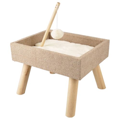 Meilleurs prix pour FLAMINGO Lit pour chats Scandi Beige 43,5 x 40 x 54,5 cm 560553
