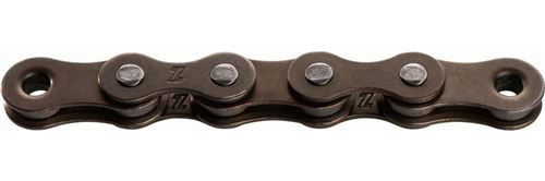 KMC chaîne Z1 étroite 1/2 x 3/32 pouces 112S simple vitesse marron