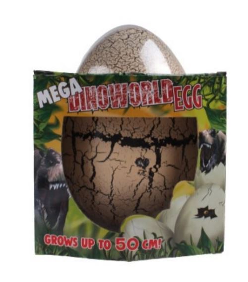 DinoWorld œuf de croissance XL dinosaure junior 20 cm marron
