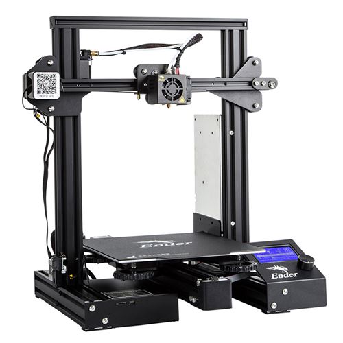 3D Imprimante Creality3D DIY 220*220*250mm Kit Ender 3 Pro Cadre en Acier LCD Écran Méthode de Nivellement Simple Noir