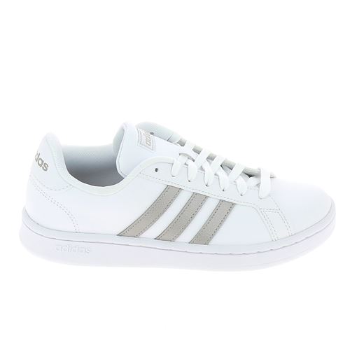 Chaussures basses cuir ou simili Adidas Grand court w Blanc Taille : 37 1/3 rèf : 41890