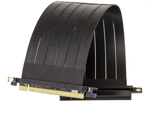 Riser PCI Express 1 port PCI-E 16x - 30cm Blindé Ultra souple Isolé.