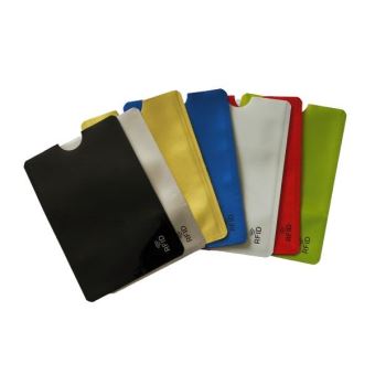 Étuis porte-cartes bancaires en aluminium, 5 pièces, couleurs RFID anti-7.5  acy, housse de protection