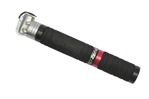 Pompe mini vtt zefal z cross xl alu noir telescopique 8bars l230mm vp-vs 182g avec revetement grip mousse