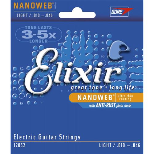Elixir Nanoweb 12052 10-46 - Jeu De Cordes Guitare Électrique - Image 2