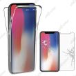 ebestStar ® pour Apple iPhone X écran 5.8", iPhone 10 - Coque Intégrale Avant et Arrière Etui Housse Silicone Gel + Film Protection écran en Verre Trempé, Couleur Transparent [Dimensions PRECISES de votre appareil : 143.6 x 70.9 x 7.7 mm, écran 5.8''] [No