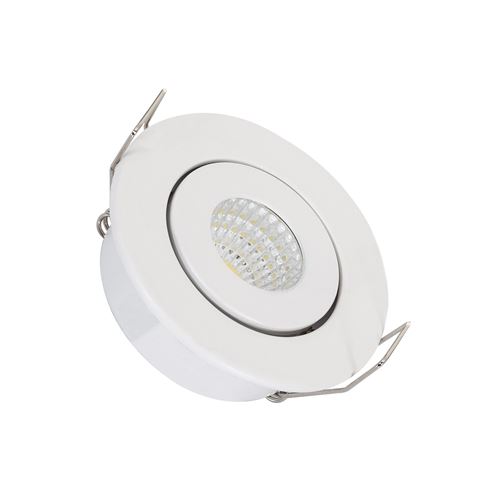 Spot Downlight LED COB Orientable Rond 1W Blanc Coupe Ø44 mm Blanc Froid 6000K 60º