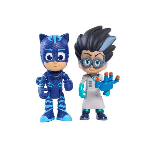 PJ Masks - 2 Figurines des Personnages de Catboy et Romeo - Lumineuses