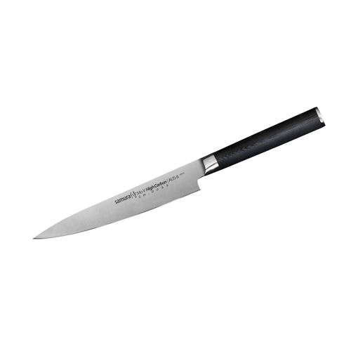 Couteau utilitaire Samura MO-V en acier inoxydable d'origine japonaise SAMURA Noir