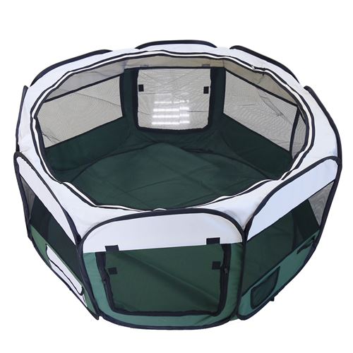 Meilleurs prix pour Clôture détachable amovible pour animaux de compagnie HOMBUY, ronde à huit côtés, vert