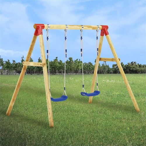 vidaXL Ensemble de balançoire 230x130x166 cm Bois de pin