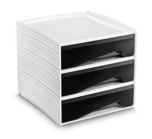 CEP Mini module de Rangement MyCube 3 grands Tiroirs 3-111 Noir