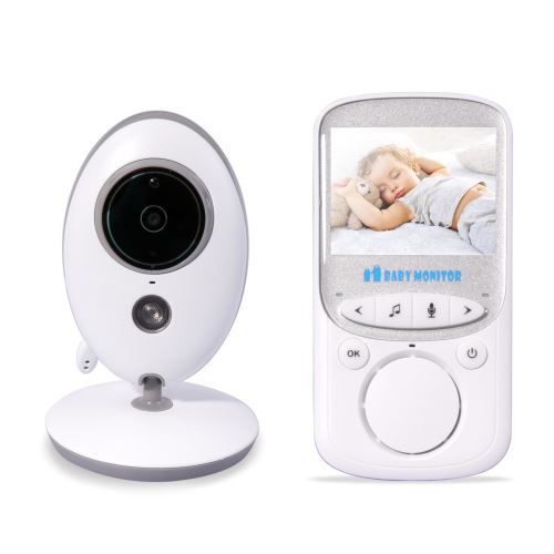 Moniteur bébé, cool&fun babyphone caméra numérique sans fil, ecoutes bébé monitor avec vision nocturne surveillance vidéo ecran lcd 2.4 pouces, vb605