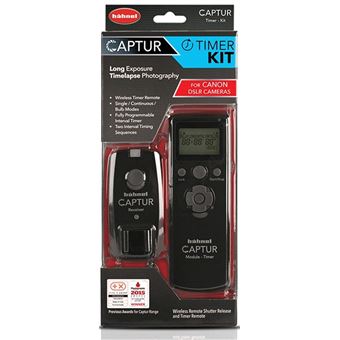 Télécommande IR sans Fil - Compatible avec Les appareils Photo Nikon et Canon, par Exemple : DF, D5, D610, D750, D810, D5300, D7200 et EOS 5D Mark IV, 5DS, 6D, 77D, 100D, 750D, 1300D, 10X Mark II