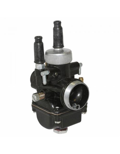 Carburateur 50 a boite p2r 19 type phbg noir avec depression + graissage sur corps (cuve alu) (montage souple)