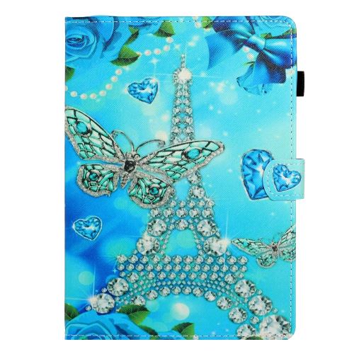 Etui en PU + TPU impression de motifs avec porte-cartes tour eiffel pour votre Apple iPad Pro 11 pouces (2020)/(2018)