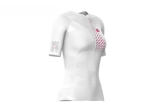 Compressport Chemise de course trail running dame blanche