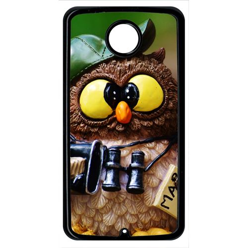 Coque Chouette Compatible Google Nexus 6 Transparent