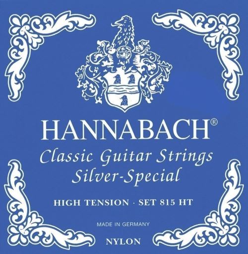Hannabach 652596 Série 815 Cordes pour Guitare Classique Silver Special High Tension - jeu 8 cordes
