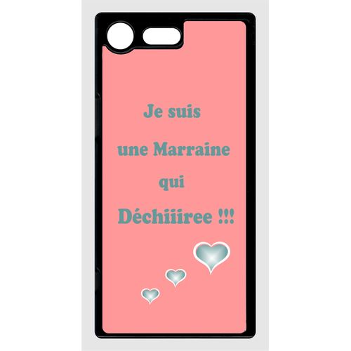 Coque Sony Xperia Xz Premium Marraine Vieux Rose Et Bleu