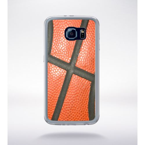 Coque Basketball Design Compatible Samsung Galaxy S6 Transparent