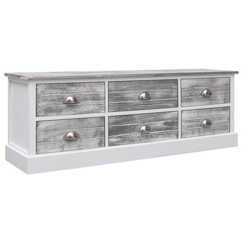 Meuble TV Gris 115 x 30 x 40 cm Bois