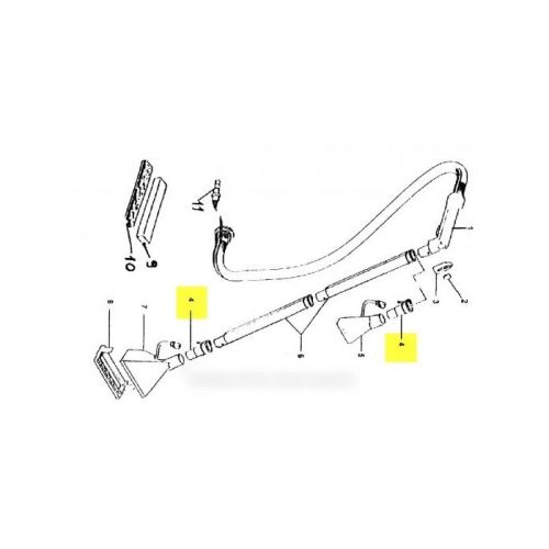 Entretoise tube suceur pour aspirateur tornado